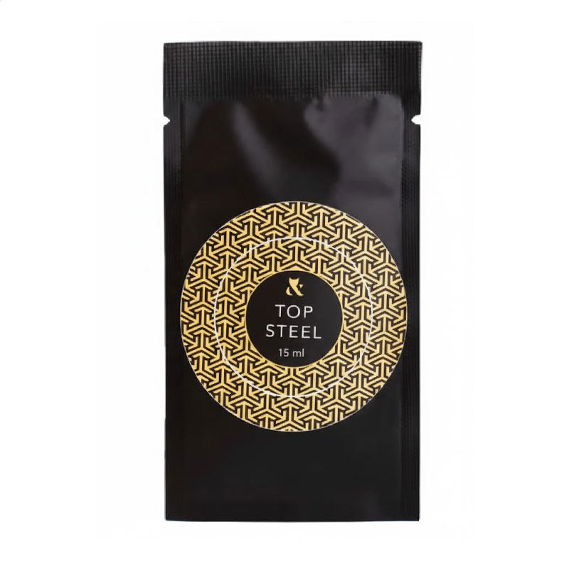 Топ для гель-лаку F.O.X Top Steel Sachet без липкого шару, 15 мл (саше)